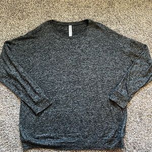 Athleta Mindful Pullover, Charcoal Grey Heather Size large